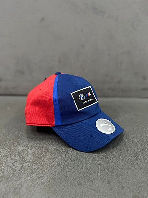 Boné Puma BMW M Motorsport Heritage Dad (Azul Marinho/Vermelho)