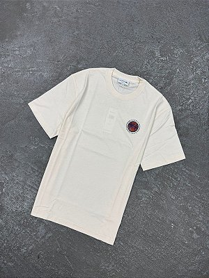 CAMISETA LACOSTE HERITAGE BEGE