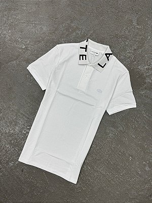POLO LACOSTE SPORT LETREIRO BRANCA