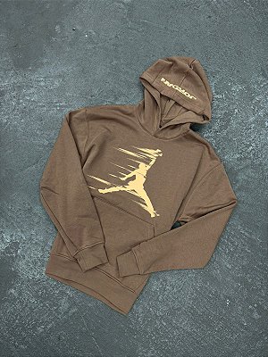 MOLETOM JORDAN JUMPMAN FLASH MARROM