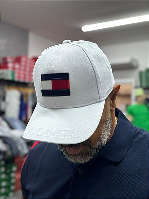 Boné Tommy Hilfigher Clássico Bandeira Branco