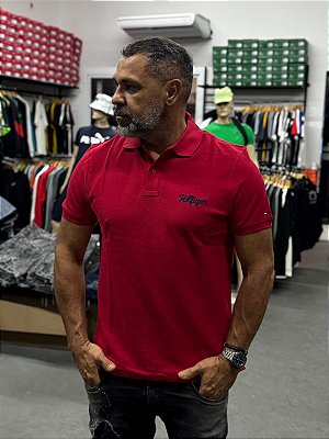 POLO TOMMY HILFIGER - MW40296-MEDIUM RED