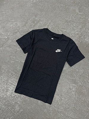Camiseta Nike Sportswear Futura Infantil Preta