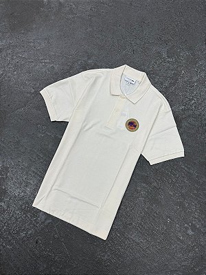 Polo Lacoste com Emblema Mini-Piqué com Caimento Clássico