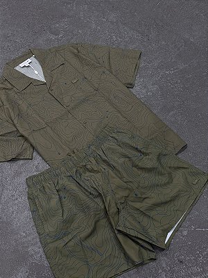 Conjunto Lacoste Relaxada Fit Verde