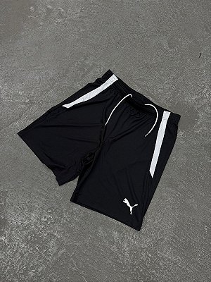 SHORT PUMA TEAMRISE JERSEY PRETO
