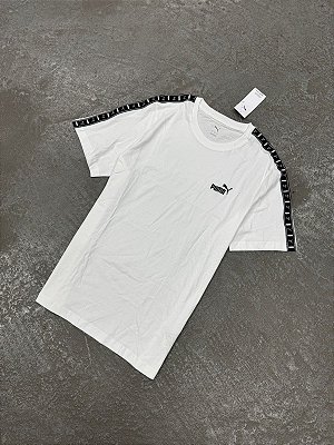 Camiseta Puma Essentials Tape Tee Branca