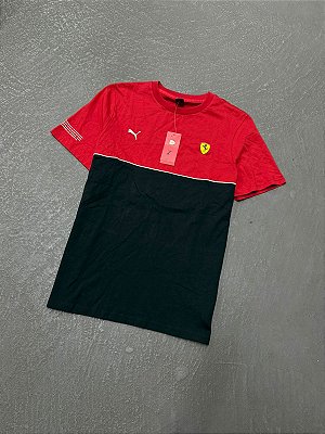 Camiseta Puma Ferrari Race SDS Tee (Vermelha/Preta)