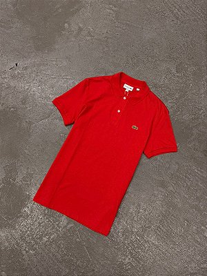 POLO LACOSTE REGULAR FIT ( VERMELHA )