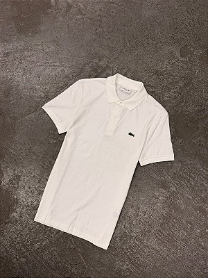 POLO LACOSTE REGULAR FIT ( BRANCA )