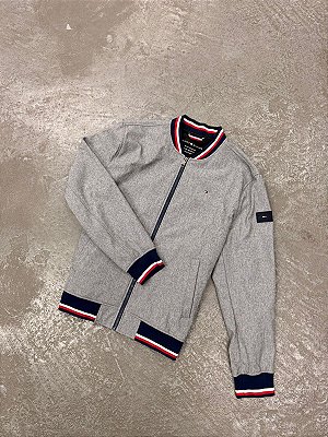 Jaqueta Tommy Hilfiger Bomber Softshell Cinza
