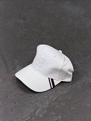 Boné Tommy Hilfiger Emblema Branco