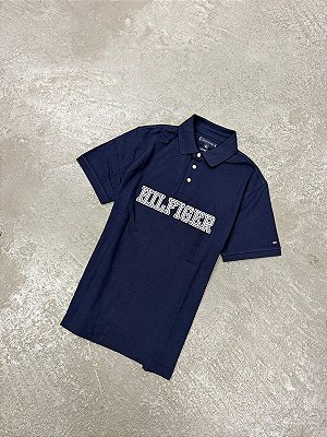 Polo Tommy Hilfiger Letreiro ( Azul Marinho)