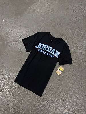 CAMISETA JORDAN SPORT ( PRETA / AZUL )