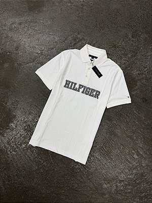 Polo Tommy Hilfiger Letreiro (Branca)