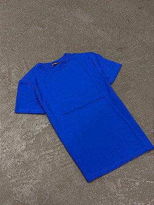 Camiseta Ermek Slim Fit Basic ( Azul Royal )