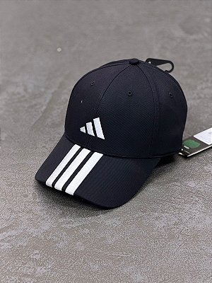 Boné Adidas Baseball Três Listras New Logo (Preta)