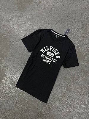 Camiseta Tommy Hilfiger 1985 Athletic Logo ( Preta )