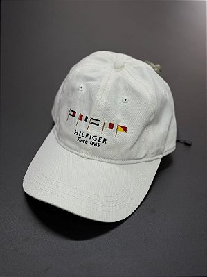 Boné Tommy Hilfiger Embroide White  Nautical Flag Baseball