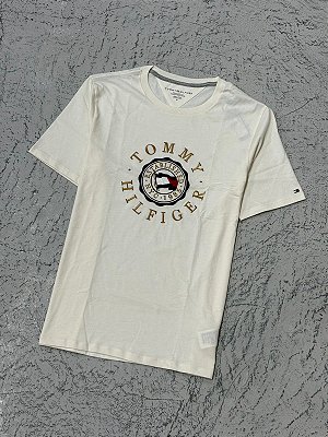 Camiseta Tommy Hilfiger Established NYC 1985 (Bege)