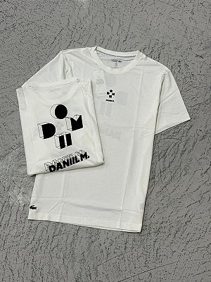 Camiseta Lacoste Ultra Dry Tennis X Daniil Medvedev (Branca)
