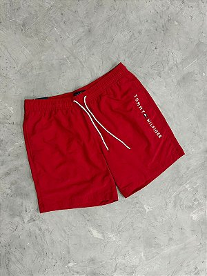 Shorts Tommy Hilfiger Americano Vermelho