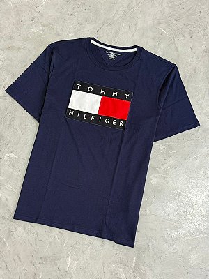 Camiseta Tommy Hilfiger Big Flag Logo (Azul Marinho)