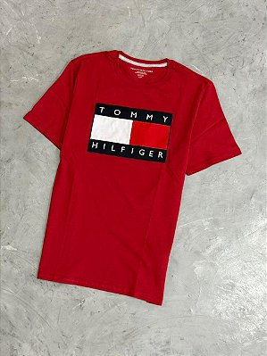 Camiseta Tommy Hilfiger Big Flag Logo (Vermelha)