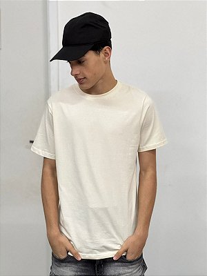 CAMISETA LISA PADRÃO ZARA OFICIAL BEGE