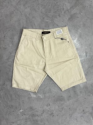 Bermuda alfaiataria bege