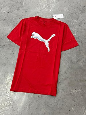 CAMISETA PUMA GRAPHICS VERMELHA