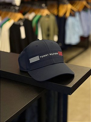 BONÉ TOMMY HILFIGER LISTRA AZUL