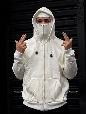 MOLETOM TOUCA NINJA BOXER BRANCO