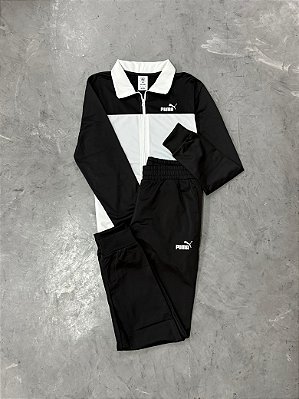 CONJUNTO PUMA COLOBLOCK BLK\WHT 2026