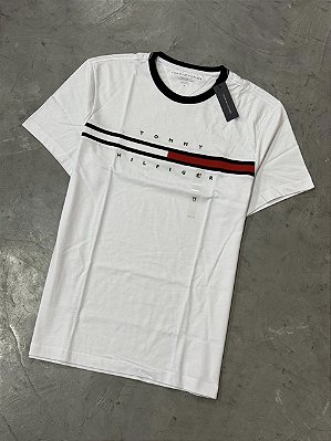 CAMISETA TOMMY HILFIGER BICOLOR BRANCA