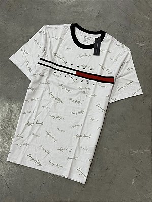 CAMISETA TOMMY HILFIGER BICOLOR ASSINATURA
