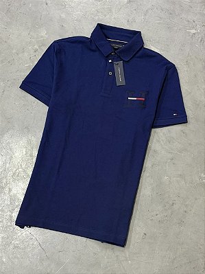 POLO TOMMY HILFIGER TH (AZUL MARINHO)