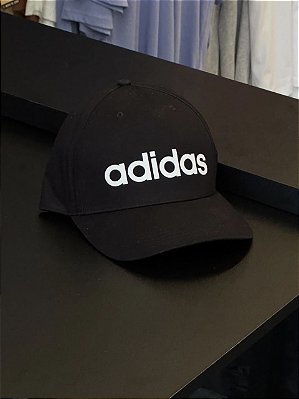 BONÉ ADIDAS LETREIRO PRETO