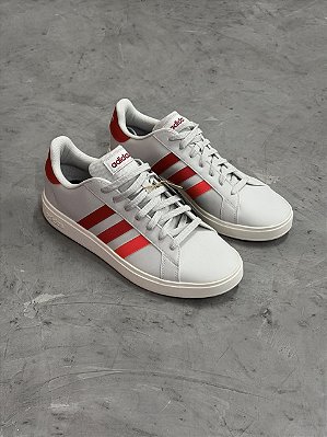 TÊNIS ADIDAS GRAND COURT 2.0 (CINZA/VERMELHO)