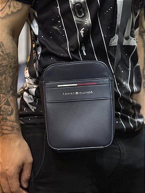 Shoulder Bag Transversal Tommy Hilfiger  Mini Azul E-BI