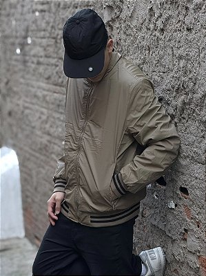 Jaqueta Bomber Hansez Dupla Face (Caqui/Preto)