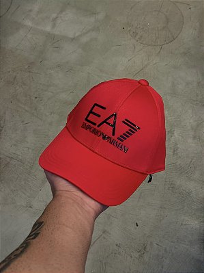 Boné EA7 Empório Armani Vermelho
