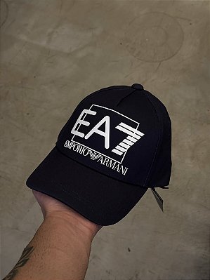 Boné EA7 Empório Armani Logo Branco