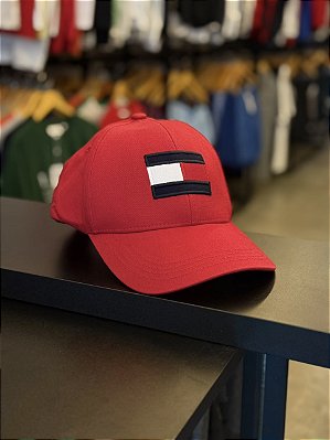 Boné Tommy  Hilfiger Clássico Bandeira (Vermelho)