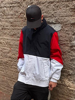 Jaqueta Tommy Velejador Americano 2026 (Branco/Vermelho/Azul)