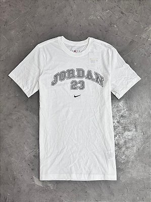 Camiseta Jordan 23 Craquelado Branca