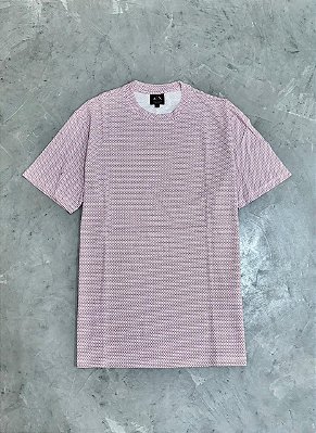 Camiseta AX Armani Monogromatica Vermelho