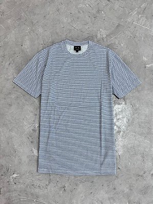 Camiseta AX Armani Monogromatica Azul