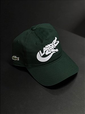 Boné Lacoste Legends Verde Escuro (Logo Branco)