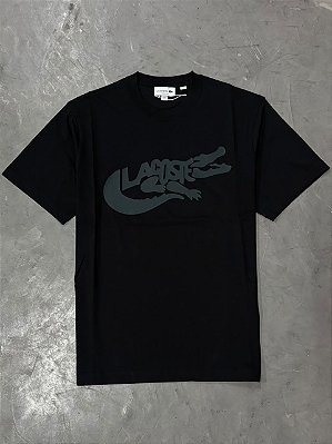 Camiseta Lacoste Legends Preto (Logo Verde)